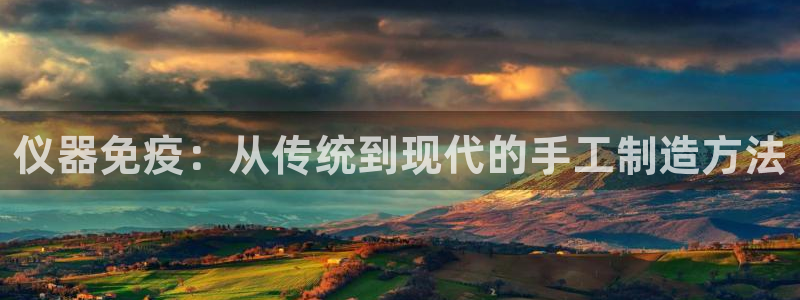 门徒娱乐乞六七五一38：仪器免疫：从传统到现代的手工制造方法