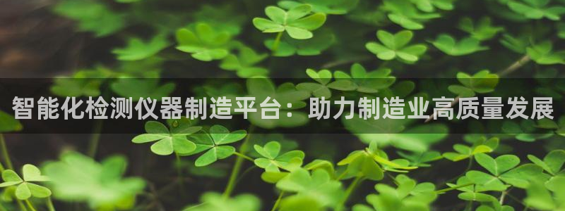 门徒娱乐圈主管的是谁啊：智能化检测仪器制造平台：助力制造业高