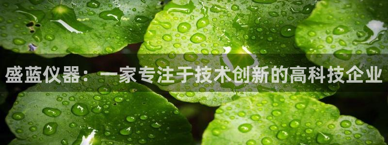 门徒娱乐平刷：盛蓝仪器：一家专注于技术创新的高科技企业