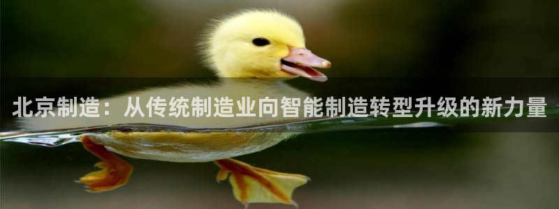门徒娱乐平台违法吗：北京制造：从传统制造业向智能制造转型升级