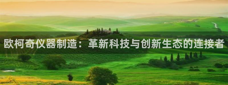 门徒娱乐是个什么平台：欧柯奇仪器制造：革新科技与创新生态的连