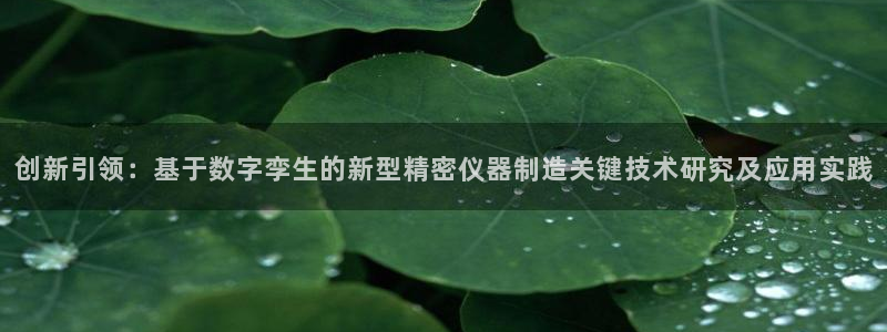 门徒娱乐怎么样知乎文章：创新引领：基于数字孪生的新型精密仪器