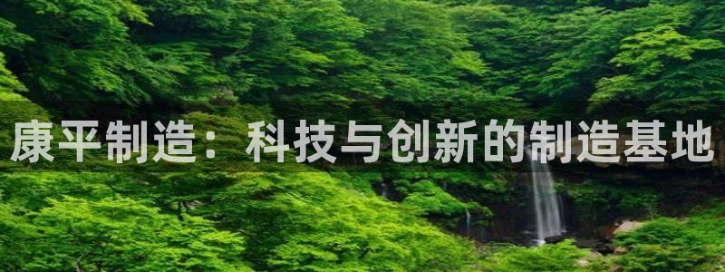 门徒娱乐项目叫什么：康平制造：科技与创新的制造基地