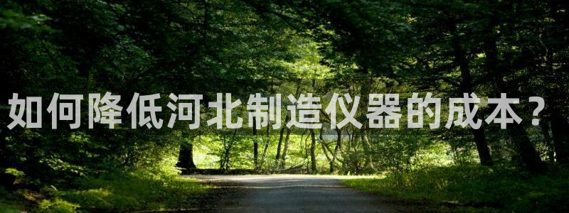 门徒娱乐平台网址是多少：如何降低河北制造仪器的成本？