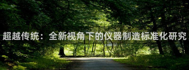 门徒娱乐是个什么：超越传统：全新视角下的仪器制造标准化研究