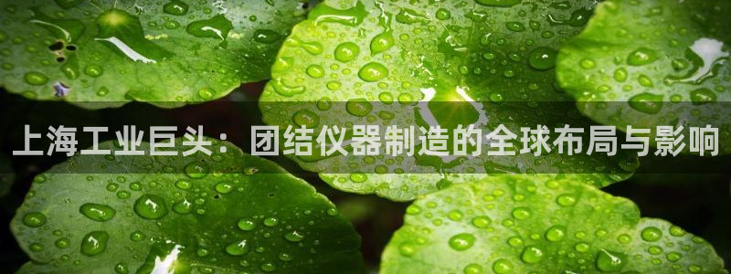 娱乐门徒65章：上海工业巨头：团结仪器制造的全球布局与影响