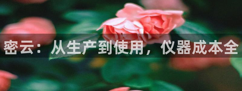 门徒娱乐地址：密云：从生产到使用，仪器成本全