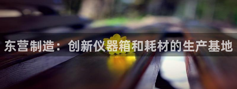 门徒娱乐注册登入：东营制造：创新仪器箱和耗材的生产基地