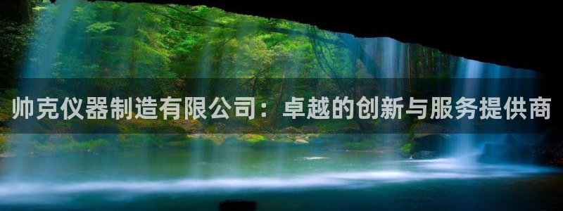 门徒娱乐是什么软件：帅克仪器制造有限公司：卓越的创新与服务提