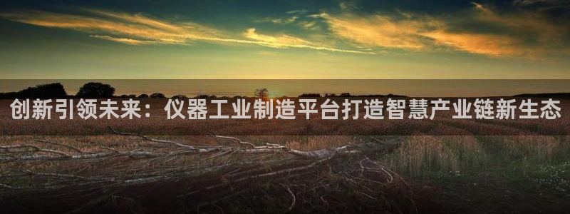 门徒娱乐官方客服热线：创新引领未来：仪器工业制造平台打造智慧