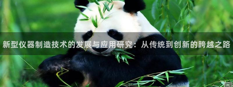 门徒娱乐这个平台怎么样：新型仪器制造技术的发展与应用研究：从