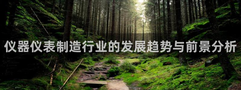 门徒娱乐总代理电话号码查询：仪器仪表制造行业的发展趋势与前景